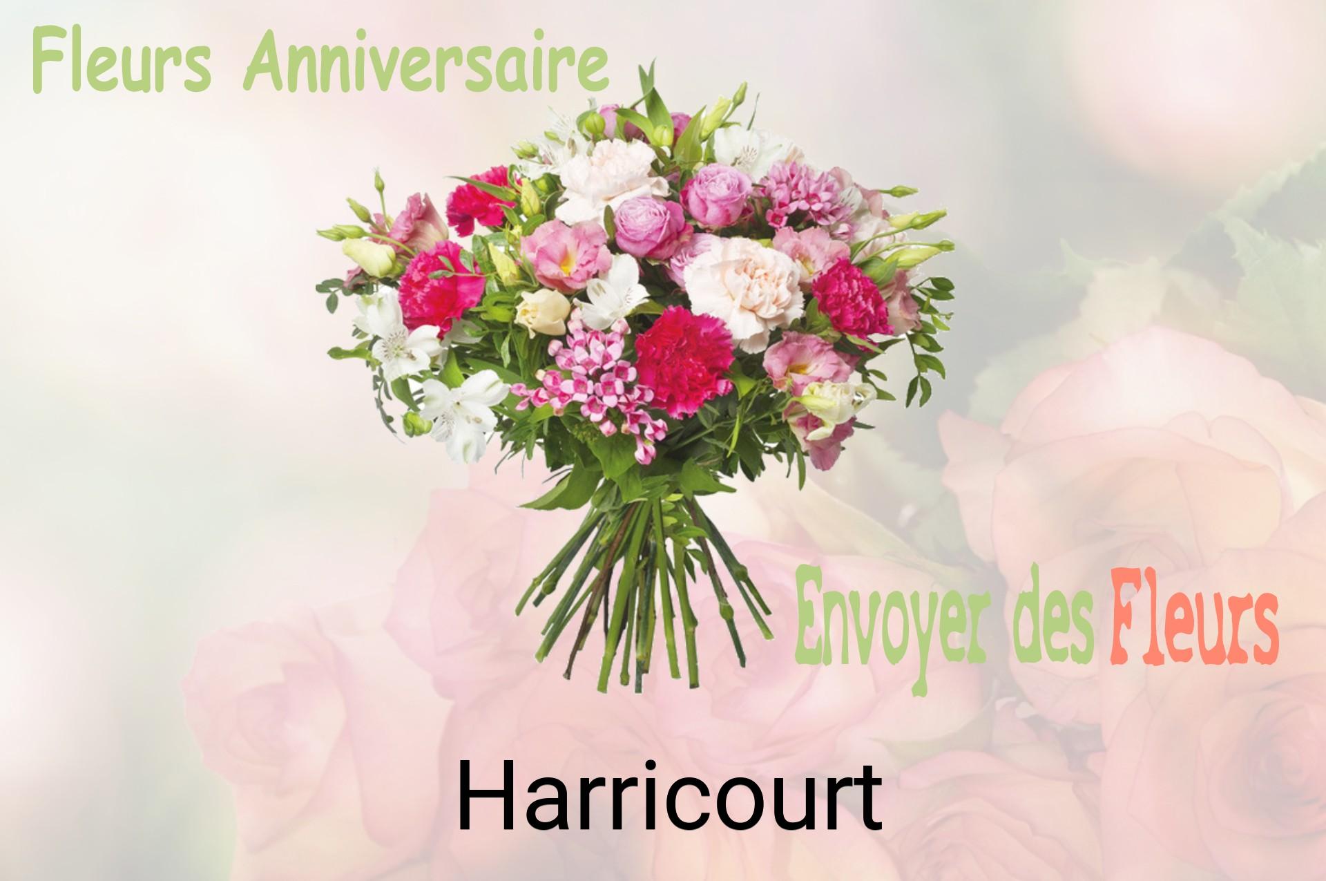 Bouquet de fleurs d’anniversaire livré à Harricourt