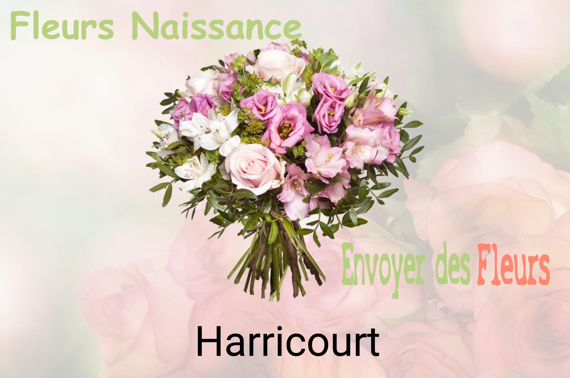 Bouquet de fleurs de naissance livré à Harricourt